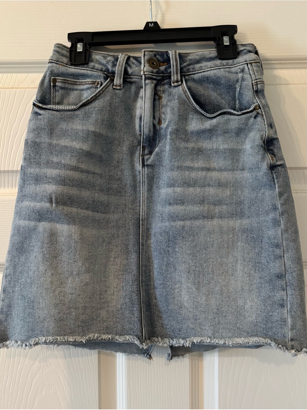 a loves a Light Wash Denim Skirt - Casual Mini Skirt
